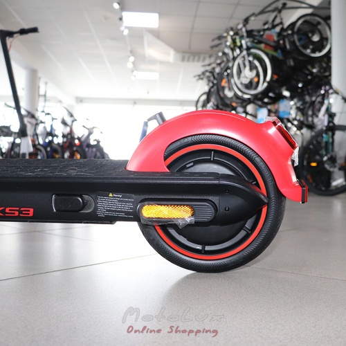 Electric scooter Yadea KS3 36V 7.8Ah, Rated Power 300W, Max Power 600W, black red