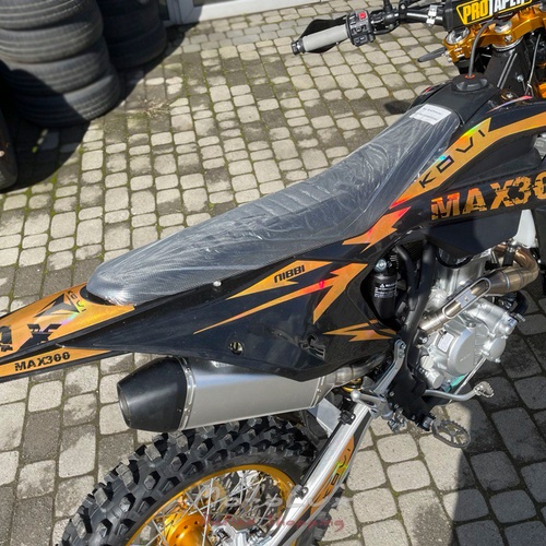 Kovi MAX 300 enduro motorcycle, black with orange, 2024