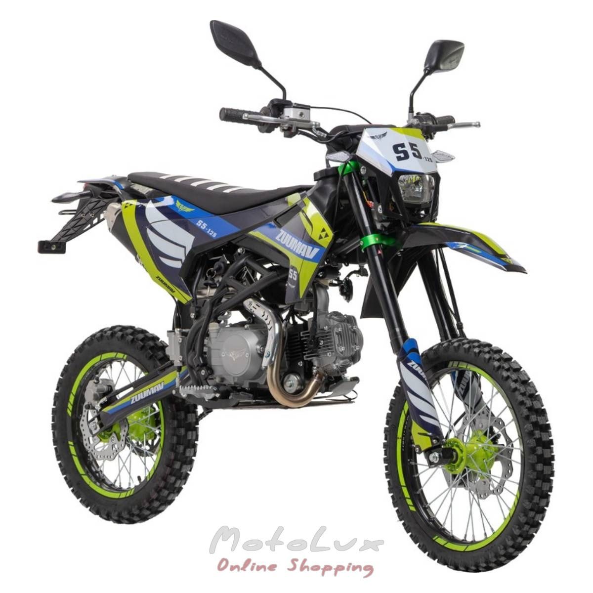 Питбайк ZUUMAV S5-125 — Купить Питбайк ZUUMAV S5-125, зелёный