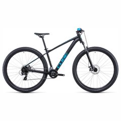Cube Aim mountain bike, L frame, 29-inch wheel, black with blue, 2024