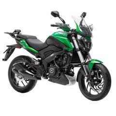 Мотоцикл дорожній Bajaj Dominar 400 UG 3, чорний з зеленим