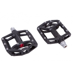 Mpeda AL-1 pedals, aluminum. platform, on prom. bearings, black