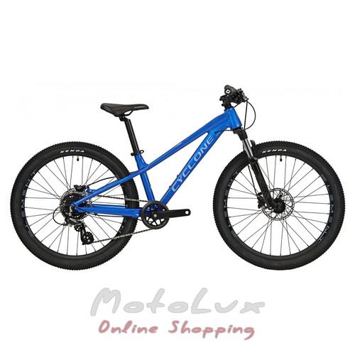 Підлітковий велосипед Cyclone Dream, колесо 24, рама 12, синій, 2024