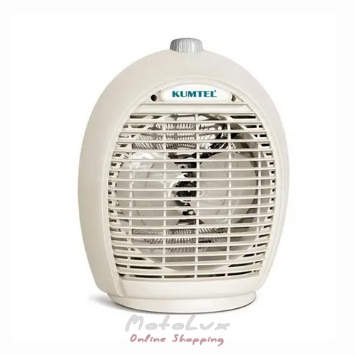 Fan heater Kumtel 6331T, 2000W, with thermostat, beige