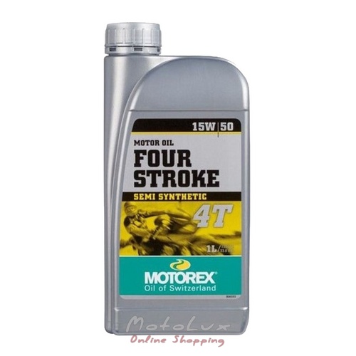 Мастило моторне Motorex 4-Stroke 4T, 15W50, 1 л