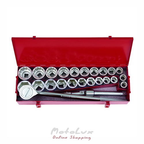 King Tony 3/4" Socket Set 25 Pieces 22-50mm 7/8"-2"