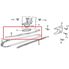 Starter Chain Slider (Large) for a Hunter Cobra 125 Motorcycle