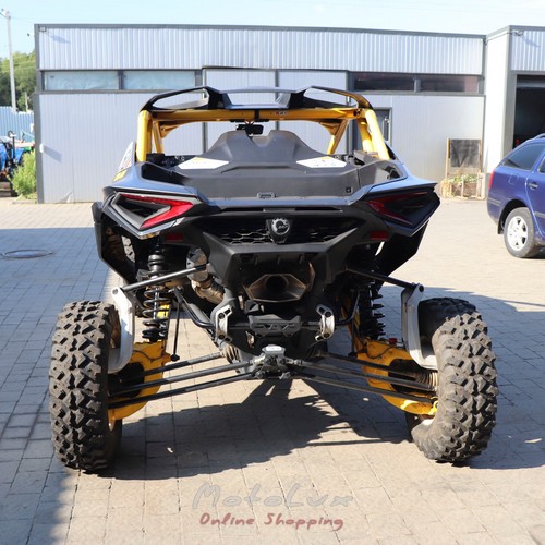 ATV BRP Maverick R X RS 999T DCT SAS, Carbon Black & Neo Yellow, 2024