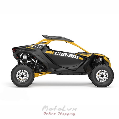 Terepjáró BRP Maverick R X RS 999T DCT SAS, Carbon Black & Neo Yellow, 2024