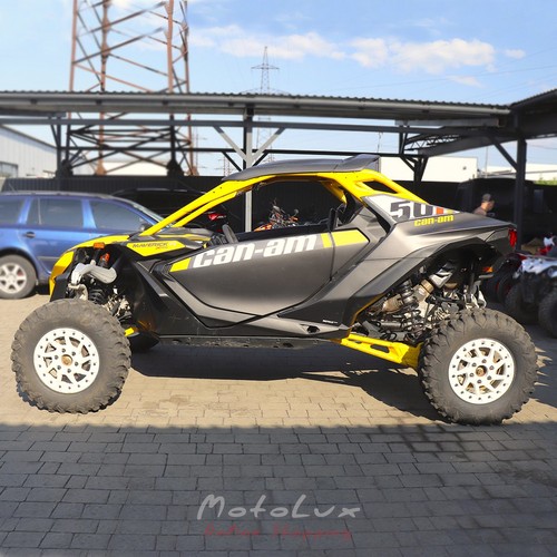 ATV BRP Maverick R X RS 999T DCT SAS, Carbon Black & Neo Yellow, 2024