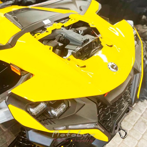 Terepjáró BRP Maverick R X RS 999T DCT SAS, Carbon Black & Neo Yellow, 2024