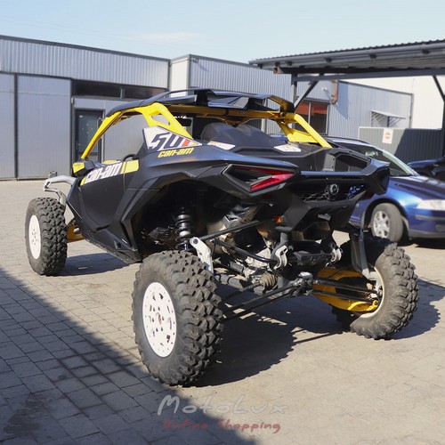 ATV BRP Maverick R X RS 999T DCT SAS, Carbon Black & Neo Yellow, 2024