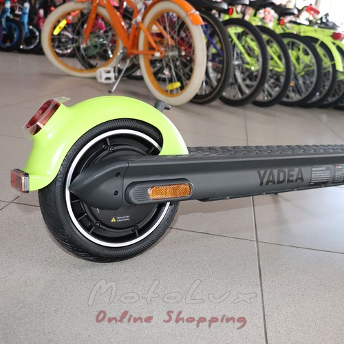 Electric scooter Yadea KS3 lite, 36V 5 Ah, Rated Power 250W, Max Power 500W, gray green