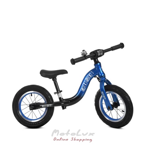 Беговел Profi Kids ML1203A 3, колесо 12, синий с черным