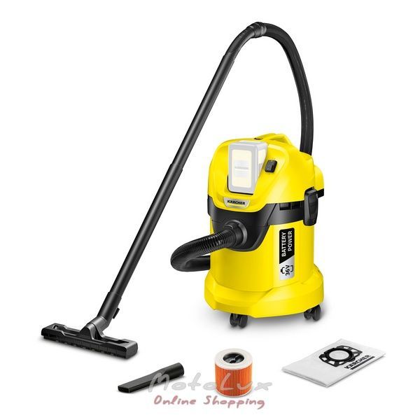 Многофункциональный аккумуляторный пылесос Kärcher WD 3 Battery