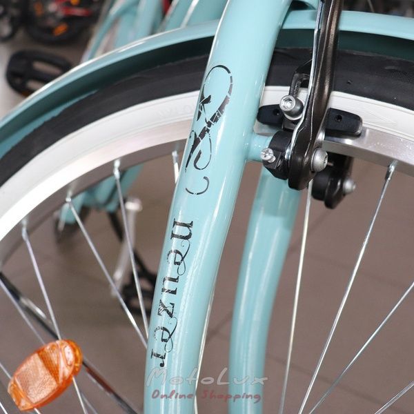 Дорожній велосипед Neuzer California, колеса 26, рама 17, Shimano Nexus, ніжно-голубий