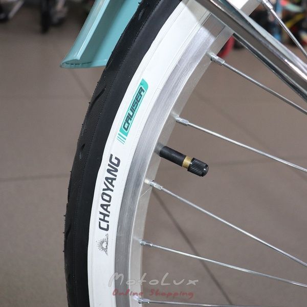 Дорожній велосипед Neuzer California, колеса 26, рама 17, Shimano Nexus, ніжно-голубий