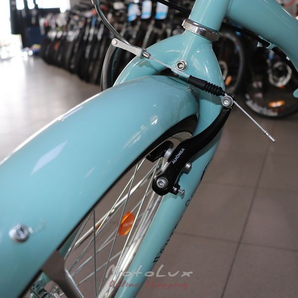 Дорожній велосипед Neuzer California, колеса 26, рама 17, Shimano Nexus, ніжно-голубий
