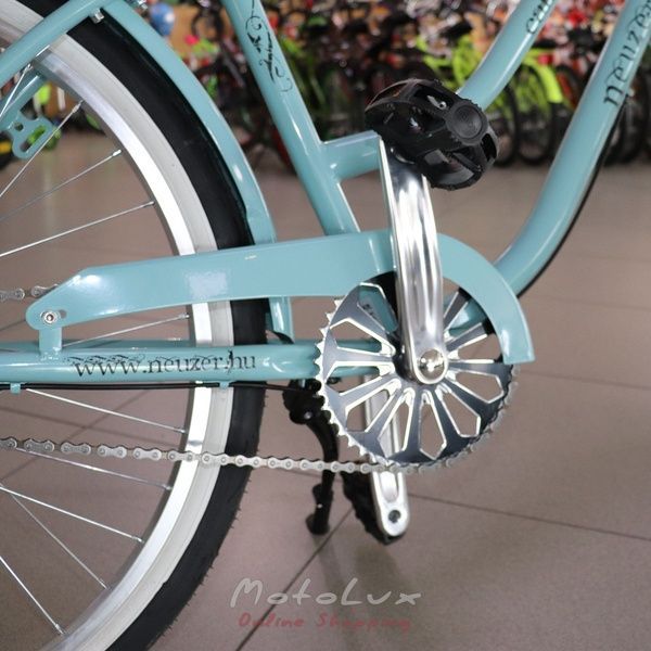 Дорожній велосипед Neuzer California, колеса 26, рама 17, Shimano Nexus, ніжно-голубий