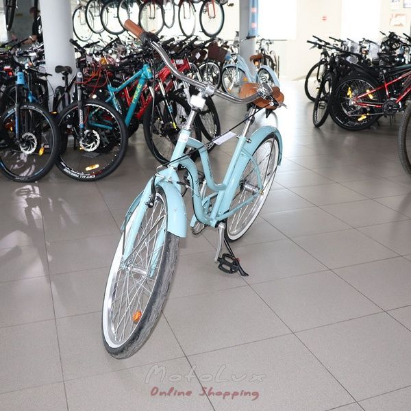 Дорожній велосипед Neuzer California, колеса 26, рама 17, Shimano Nexus, ніжно-голубий