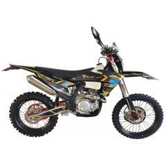 Enduro motorcycle KOVI 300 PRO S, black with yellow, 2025