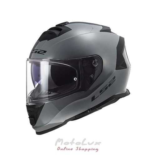 LS2 FF800 Storm motorcycle helmet, size XL, gray