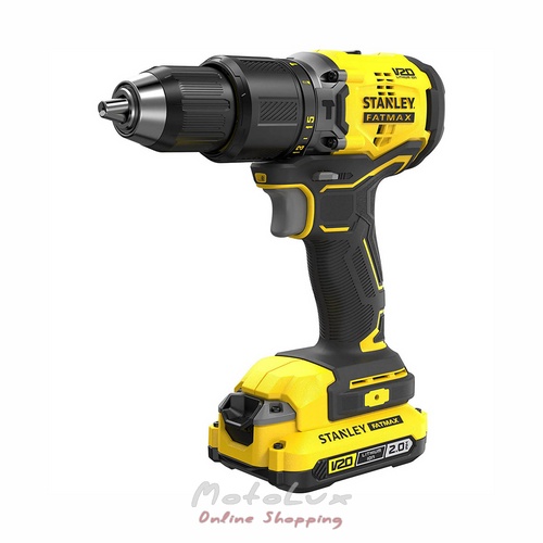 Дриль шурупокрут Stanley FatMax SFMCD710D2K, 18 В, 2 Ач, 60 Нм