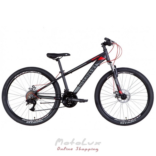 Horský bicykel AL ​​27.5 Discovery Bastion AM DD, rám 17, black n red, 2022