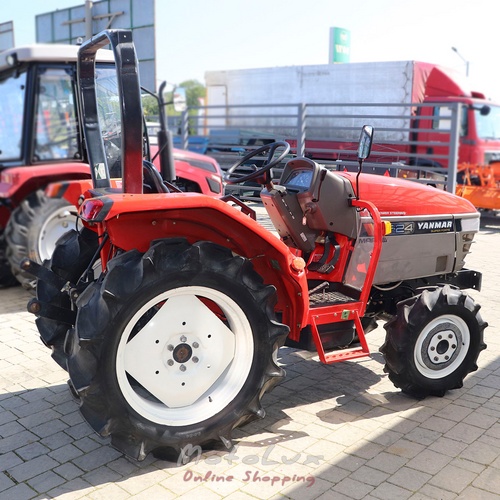 Yanmar AF 24 mini traktor, bol používaný, piros