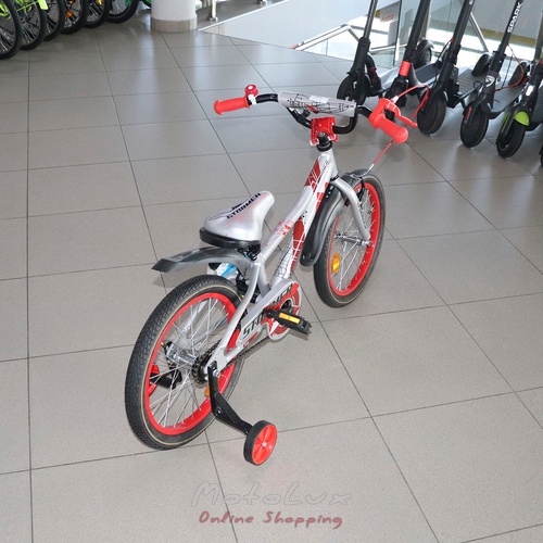 Detský bicykel Formula 18 Stormer, rám 9, silver n red, 2021