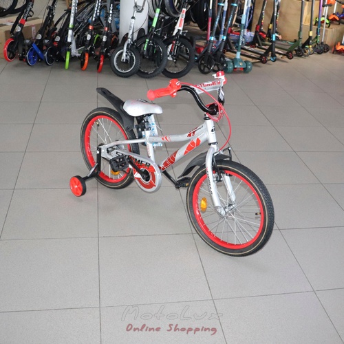 Detský bicykel Formula 18 Stormer, rám 9, silver n red, 2021