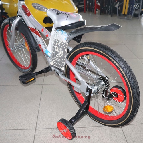 Detský bicykel Formula 18 Stormer, rám 9, silver n red, 2021