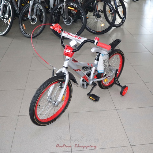 Detský bicykel Formula 18 Stormer, rám 9, silver n red, 2021