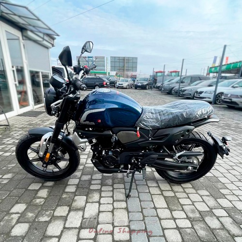 Loncin LX250 12C, Voge AC4 motorcycle, black with blue