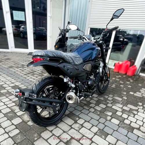 Loncin LX250 12C, Voge AC4 motorcycle, black with blue