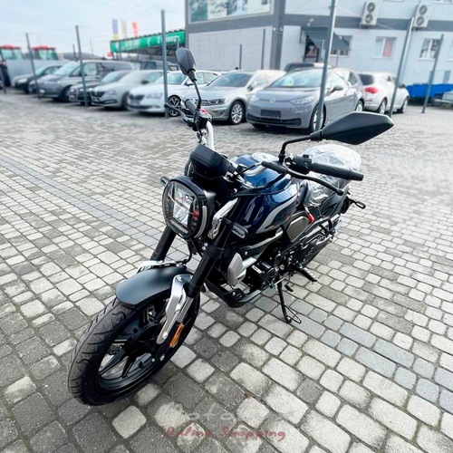 Motocykel Loncin LX250 12C, Voge AC4, čierna s modrou