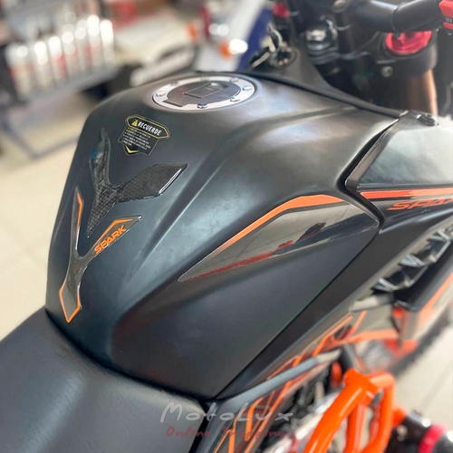 SPARK SP300T 2 motorcycle, black with orange