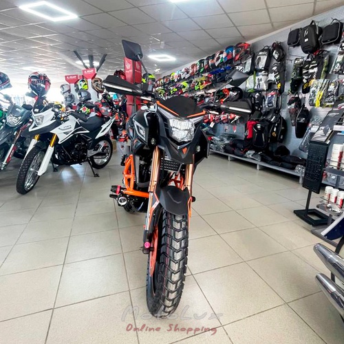 SPARK SP300T 2 motorcycle, black with orange