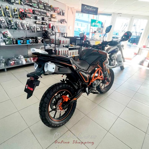 SPARK SP300T 2 motorcycle, black with orange