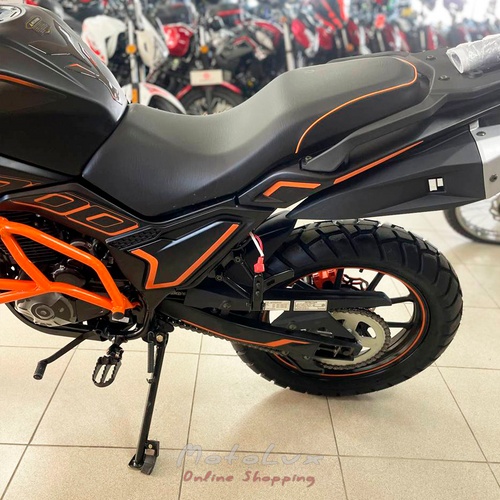 SPARK SP300T 2 motorcycle, black with orange