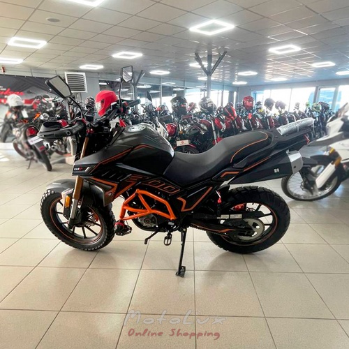 SPARK SP300T 2 motorcycle, black with orange