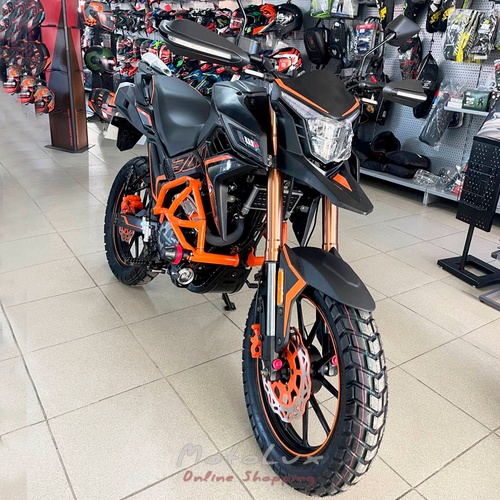 SPARK SP300T 2 motorcycle, black with orange