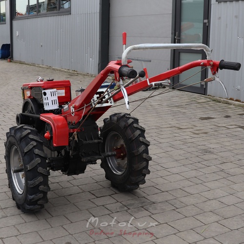 Dieselový dvojkolesový malotraktor Kentavr МB 1080 D-8, 8 HP red + fréza