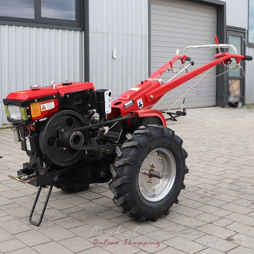 Dieselový dvojkolesový malotraktor Kentavr МB 1080 D-8, 8 HP red + fréza