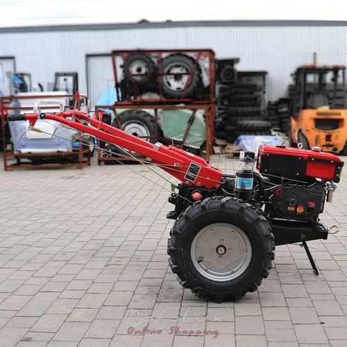 Dieselový dvojkolesový malotraktor Kentavr МB 1080 D-8, 8 HP red + fréza