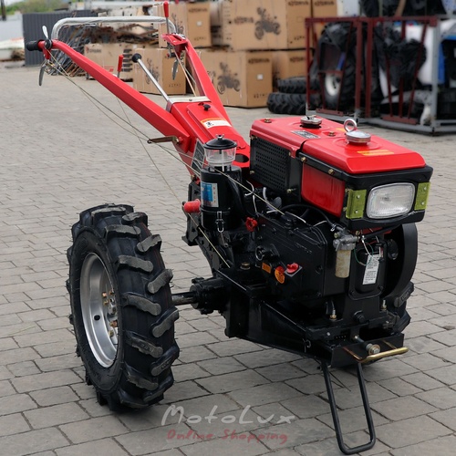 Dieselový dvojkolesový malotraktor Kentavr МB 1080 D-8, 8 HP red + fréza