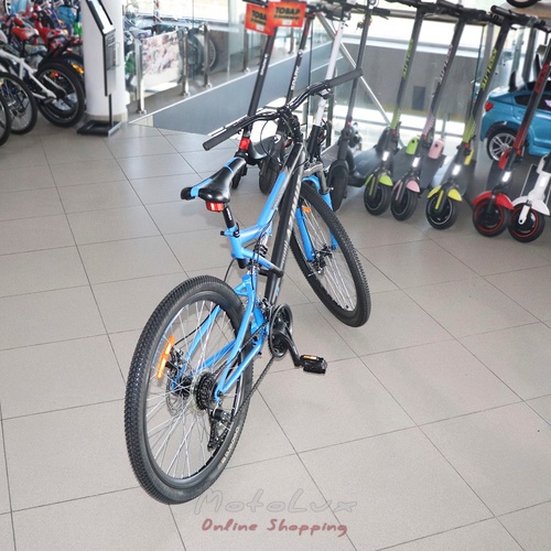 Horský bicykel Azimut Scorpion GFRD, 26 kolies, 17 rám, čierna s modrou