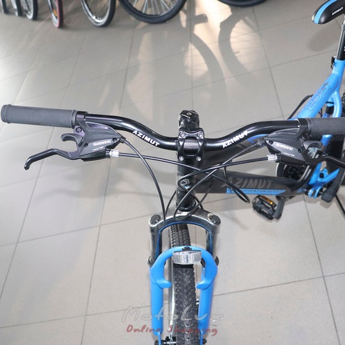 Horský bicykel Azimut Scorpion GFRD, 26 kolies, 17 rám, čierna s modrou