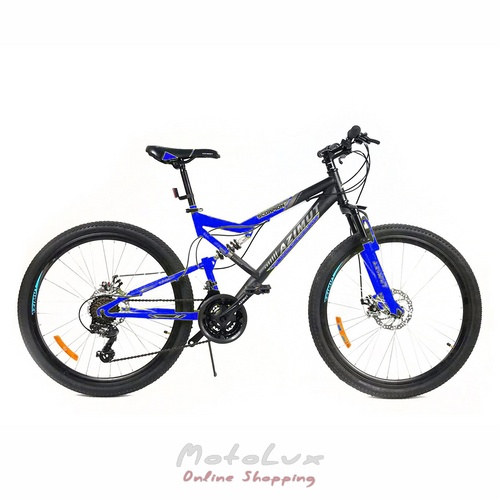 Azimut Scorpion GFRD mountain bike, 26 kerék, 17 váz, fekete kékkel