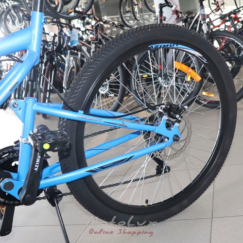 Horský bicykel Azimut Scorpion GFRD, 26 kolies, 17 rám, čierna s modrou